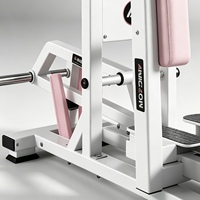 Machine d'abduction de la hanche autoportante en acier inoxydable de qualité commerciale, robuste, à charge par plaques, pour les fessiers, unisexe, professionnelle, pour salle de sport de prestige