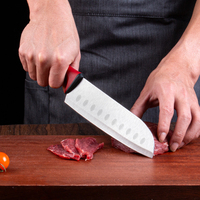 30cm Filetmes Roestvrij Staal Santoku Koksmes Restaurant Slagerij Vis Vlees Snijden Plastic Handvat Lange Lemmet