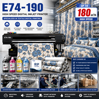 Imprimante jet d'encre à sublimation 190 cm à prix d'usine, 4 têtes Epson originales pour tissu polyester