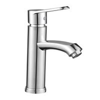 Robinet de lavabo en acier inoxydable à montage sur plan, eau chaude et froide, pour salle de bain, idéal pour les projets – Vente directe usine