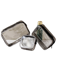 Bolsa de Almacenamiento de Cosméticos con Cierre de PVC Reciclable y Logotipo Personalizado, Bolsa de Maquillaje Impermeable para Viaje para Mujeres con Productos para el Cuidado de la Piel y Mascarillas Faciales