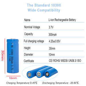 3.7V 300MAH Silindirik HÜCRESİ 10300 OEM Lto 628ah 12v 24v 200ah Lifepo4 Pil Hücresi, Ev Enerji Depolaması için Batarya Deye - Product Image 2