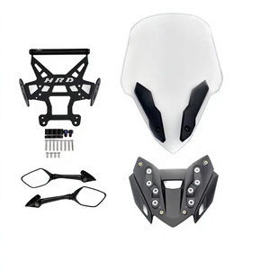 Adecuado para Honda HRD125 con modificación de espejo retrovisor delantero, parabrisas elevado HRD, parabrisas deportivo - Product Image 4