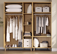 Armoire moderne en MDF de luxe, design en bois, assemblée, démontable, suspendue, pour chambre à coucher et salon, écologique, durable, portes coulissantes