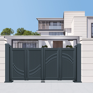 Premium Aluminum Alloy Luxury Villa Estate Automated Entrance Security Durable Sliding Automatic Apartment Electric Folding <strong>Gate</strong> - Product Image 1