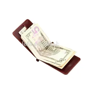 Impresión personalizada de cuero de la PU de los hombres de lujo moneda monedero mini de cartera tarjeta de crédito titular