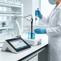 pH-mètre haute précision pour le traitement de l'eau en laboratoire scientifique et les tests environnementaux – Appareil de mesure du niveau de pH