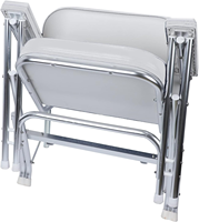 Chaise longue en vinyle blanc de qualité marine résistant aux UV avec accoudoirs de siège Accessoires de bateau pliants pour bateaux Acheter maintenant