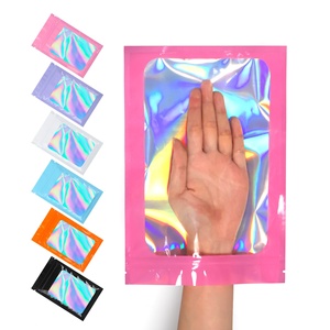 אריזת שקיות זיפלוק מודפסות מפלסטיק הניתנות לאיטום חוזר, שקיות מיילר הולוגרפיות עם סיפלוק, בהתאמה אישית לפי הזמנה (OEM) 3.5 סאשה. - Product Image 1