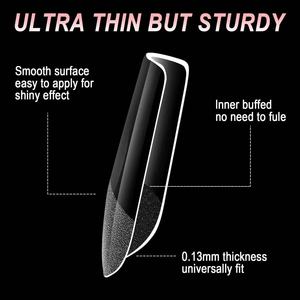 600 unids/caja <span class=keywords><strong>de</strong></span> puntas <span class=keywords><strong>de</strong></span> <span class=keywords><strong>uñas</strong></span> postizas <span class=keywords><strong>de</strong></span> estilo francés, cubierta completa, tablero <span class=keywords><strong>de</strong></span> muestras <span class=keywords><strong>de</strong></span> Ballet, extensión <span class=keywords><strong>de</strong></span> <span class=keywords><strong>uñas</strong></span>, puntas <span class=keywords><strong>de</strong></span> <span class=keywords><strong>uñas</strong></span> <span class=keywords><strong>de</strong></span> Gel suave desnudo brillante - Product Image 3