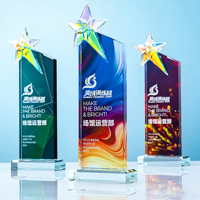 Trophée personnalisé en acrylique cristal iceberg, gravure laser, impression UV, logo personnalisé, tendance mode pour récompenses d'entreprise, cadeaux d'affaires