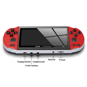 เครื่องเล่นเกมพกพา X7 ขายส่ง หน้าจอขนาดใหญ่ 4.3 นิ้ว H-D ความจุ 8G คันโยกคู่ X7plus เกมคลาสสิคย้อนยุค มินิ MP5 วิดีโอเกม - Product Image 1
