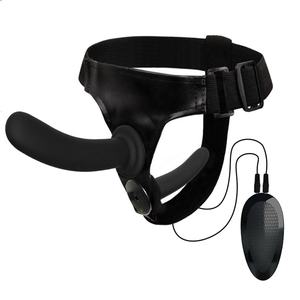 Vibrador Doble con Arnés Ultraelástico, Correa para el Pene, Consolador <span class=keywords><strong>Grande</strong></span>, Juguetes Sexuales para Mujeres y Lesbianas - Product Image 1