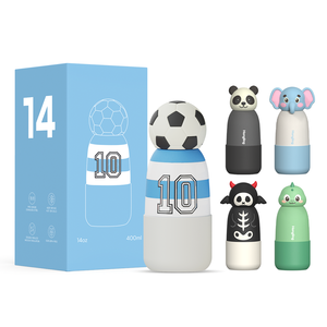 Bouteille d'eau chaude pour enfants Hong Ling 14oz 2026, avec couvercle en forme d'<span class=keywords><strong>animal</strong></span> mignon, à boire directement, écologique, dessin animé, 12-18 - Product Image 1