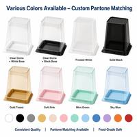 Boîtes d'emballage pour gâteaux en PET transparentes, écologiques et personnalisables, couleur et forme sur mesure, procédé d'estampage sous blister, OEM/ODM personnalisé