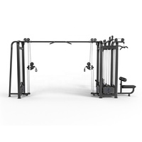 DGZ7001 Équipement de fitness multifonctionnel, Machine de musculation 5 stations à charge par poulie, Machine Jungle Gym à 5 empilages