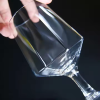 Verre à vin rouge en gros-Design de cristal de sublimation personnalisé pour les accessoires de bar et de bière