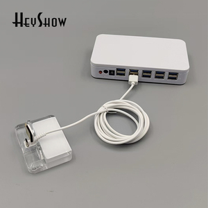 4-10 Poorts Anti-Diefstal Beveiligingsdisplay Stand Systeem voor Mobiele Telefoons ABS Plastic Bewegingsmelder <span class=keywords><strong>Alarm</strong></span> 15 Kabels 360 Smart Life App - Product Image 2