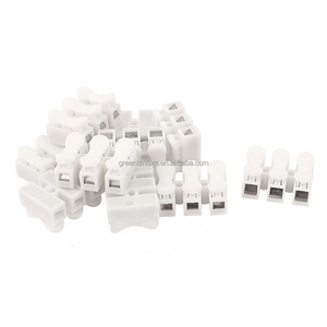 Connecteurs de câblage à ressort électriques CH3 à 3 broches, rapide, fil à fil, blanc, 10A 220V, verrouillage facile et rapide - Product Image 1