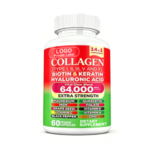 Capsules de collagène et vitamines 14-en-1 sous marque blanche pour la beauté des cheveux, de la peau, des ongles et des articulations chez l'adulte - Product Image 1
