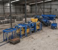 Ligne de production automatique de blocs de ciment QT5-15, vente directe d'usine |   Équipement hydraulique pour usine de briques à sortie équilibrée