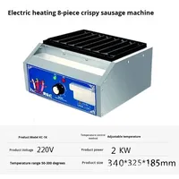 Équipement professionnel pour en-cas, machine à hot-dogs automatique électrique à rouleaux en acier inoxydable 8 16 24, machine à hot-dogs 110v 220v
