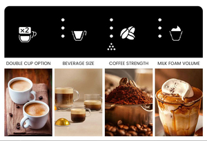 เครื่องชงกาแฟ M3 Cafetera Bean to Cup Latte Expresso Maker เครื่องชงกาแฟอัตโนมัติเต็มรูปแบบ เอสเพรสโซ คาปูชิโน่ คาเฟ่เทียร์ เอ กรีน เอสเพรสโซ มาชชีโน่ - Product Image 6