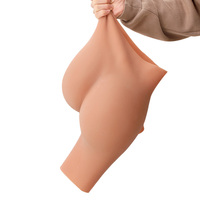 Culotte de contrôle des fesses rehaussée en silicone pour les hanches Culotte courte culotte rembourrée en silicone pour les fesses Taille haute pour modeler les seins