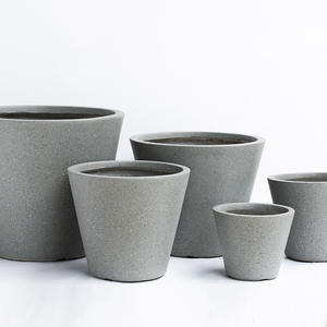 <span class=keywords><strong>Maceta</strong></span> Cónica Minimalista Grande para Exteriores, de Óxido de Magnesio y Arcilla, para Jardín o Uso Doméstico, Ecológica - Product Image 2