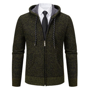 Chaqueta con Capucha para <span class=keywords><strong>Hombre</strong></span>, Moderna, con Logotipo Personalizado, con Cremallera, Cómoda, de Manga Larga, Informal, Urbana, con Cordón, Abrigada para Invierno - Product Image 6