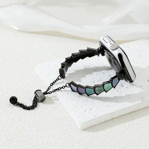 <span class=keywords><strong>Bracelet</strong></span> chaîne ajustable en métal coquille de mer pour <span class=keywords><strong>Apple</strong></span> Iwatch 8 7 6 SE 5 4 49mm 45mm 44mm 42mm 38mm Series 10 <span class=keywords><strong>Watch</strong></span> Bands - Product Image 1