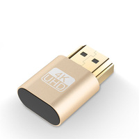 Émulateur d'affichage DTECH 4K compatible Linux 1.4 DDC EDID, adaptateur d'affichage HDMI, prise factice