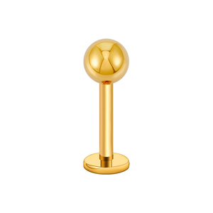 18G/16G ASTM F136 titanyum topu dişsiz itme pimi Labret düğme küpe burun Tragus kıkırdak Conch sarmal Piercing takı - Product Image 2