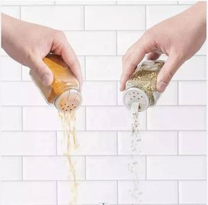 120ml 4oz Transparent Eco-Friendly Glass <b>Spice</b> Storage <b>Jars</b> with Bamboo Lid Round Food Storage Bottle Magnetic Card Access - Product Image 2