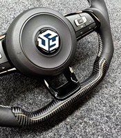 Volant en cuir en stock pour Volkswagen VW MK7 MK6 Golf 6 Golf 7 7.5 Passat Polo Scirocco Jetta GTI GTD GTS GTE GLI CC