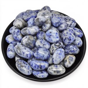 All'ingrosso blu macchia diaspro guarigione pietra di cristallo naturale lucido <span class=keywords><strong>pietre</strong></span> <span class=keywords><strong>per</strong></span> la guarigione, la meditazione, Reiki, <span class=keywords><strong>Chakra</strong></span>, decorazione - Product Image 2