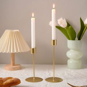 Nordic Single Head Simple Iron Art Candle Holders Christmas Table Ornaments Romantic Wedding Decoration Metal Candlestick - Product Image 2