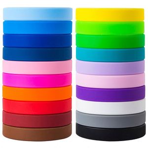 Bracelets en silicone personnalisés avec logo imprimé, imperméables, couleur unie, en gros, pour adultes, enfants, événements de team building, cadeau gratuit - Product Image 2