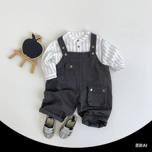 Children's Unisex Striped Shirt 1-6 Years Old Long Sleeve T Shirt Elastic Top O-Neck Simple Baby Clothes Toddler <strong>Boy</strong> <strong>Clothing</strong> - Product Image 2