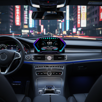P3 Auto HUD Head-Up-Display OBD GPS LCD Instrumentenanzeige Neigungsmesser 6,5 Zoll Auto-Messgerät