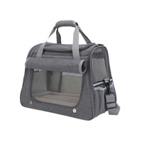 Accessoires de sac à dos pour animaux de compagnie-Chenil portable en maille respirante pour petits chats et chiens, bandoulière mains libres