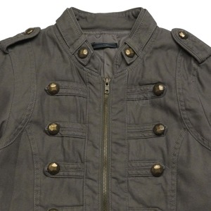 Blouson Napoléon Homme Tendance 2026 Personnalisé en Twill de Coton Épais Délavé Style Vintage avec Fermeture Éclair et Coupe Courte - Product Image 3