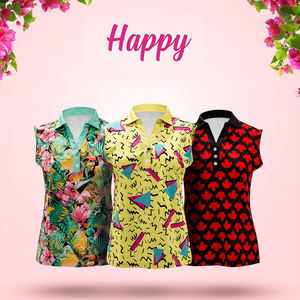 Polos de Golf Premium de Punto Transpirable para Mujer, de Alta Calidad, con Logotipo Personalizado Bordado, de Secado Rápido - Product Image 1