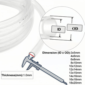 <span class=keywords><strong>Tuyau</strong></span> en PVC transparent, <span class=keywords><strong>tuyau</strong></span> d'arrosage flexible fabriqué à partir de PVC vierge, haute transparence pour l'irrigation des jardins, utilisation industrielle - Product Image 5