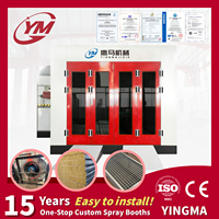 Cabine de peinture automobile haut de gamme avec four de cuisson électrique diesel semi-ascendant pour atelier de carrosserie CE