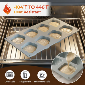 Moule en silicone pour croissants à 8 cavités, qualité alimentaire LFGB Platinum, antiadhésif, sans BPA, pour la pâtisserie, le pain, les gâteaux, réutilisable, cuisine - Product Image 5