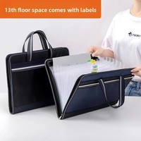 Sac à documents imperméable à grande capacité, sac accordéon, mallette pour l'organisation, personnalisation en gros