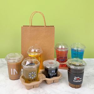 Custom logo 8oz 12oz 16oz 32oz Printed <b>Plastic</b> Boba <b>Cup</b> Coffee Milkshake Pet <b>Plastic</b> <b>Cup</b> - Product Image 3