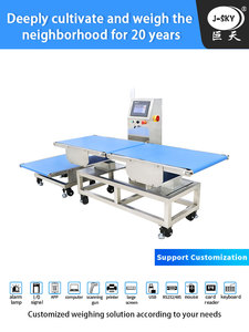 J-sky 10kg Tùy chỉnh tự động cân máy tốc độ cao trực tuyến <span class=keywords><strong>checkweigher</strong></span> thông minh từ chối tính năng cho thực phẩm kiểm tra quy mô - Product Image 5