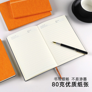 Carnet à spirales A5 personnalisé, couverture rigide écologique, journal de bureau simple, agenda, couverture en PU pour réunion avec impression de logo, papier de qualité - Product Image 6